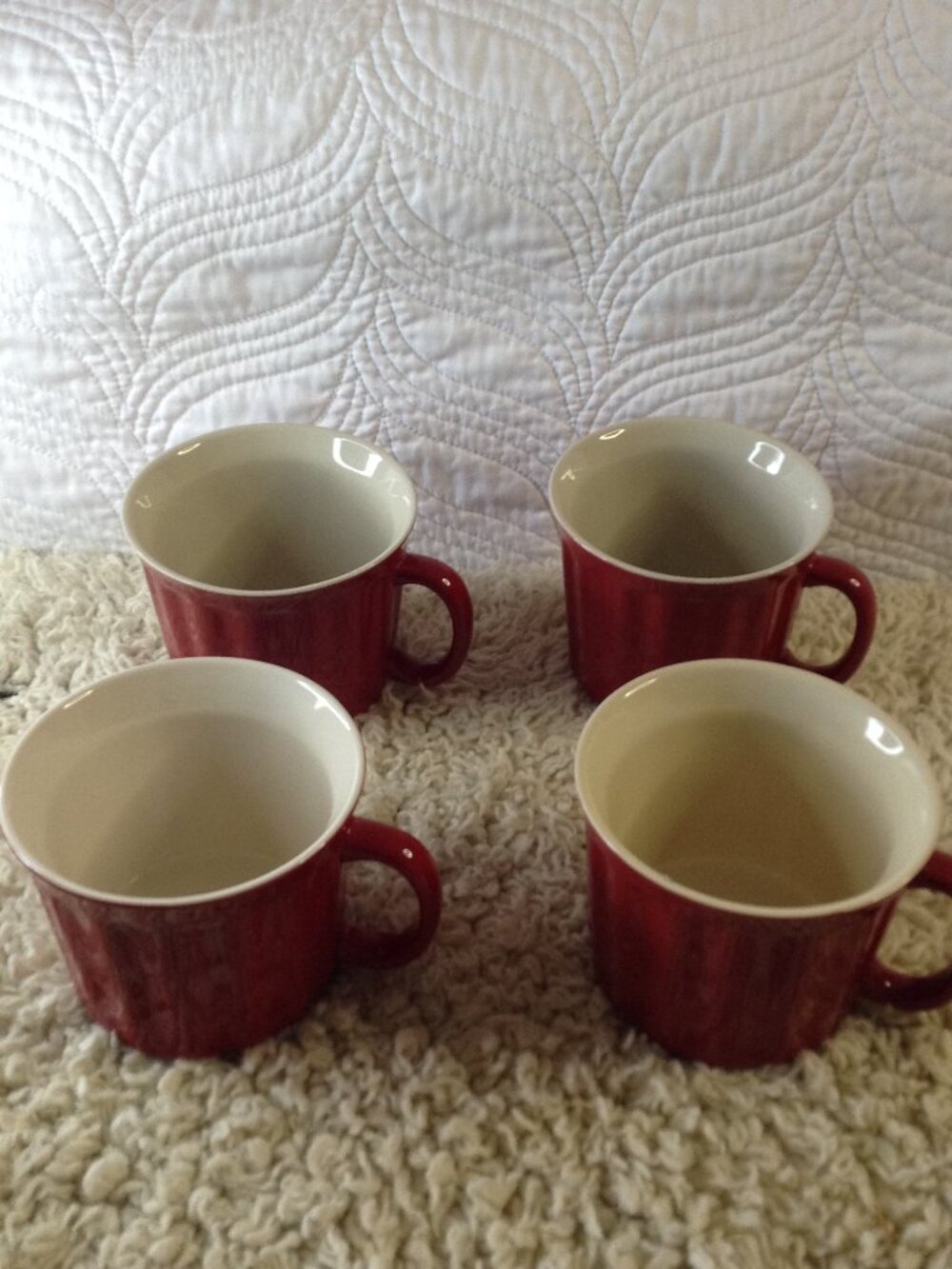 Good Cook 18 oz set (4) Mugs Coffee French Onion Soup Kitchenware Java Ooh La La
